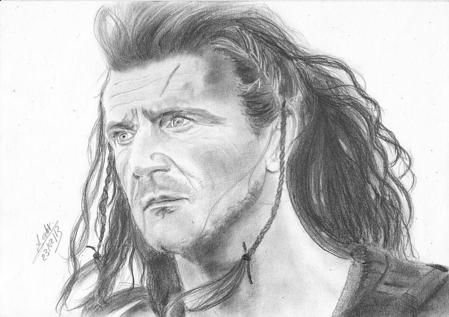 Braveheart Drawing by Annie GODET | Fine Art America