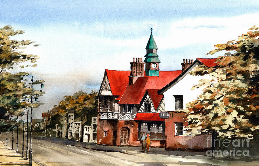 Bray Town Hall Wicklow Painting by Val Byrne