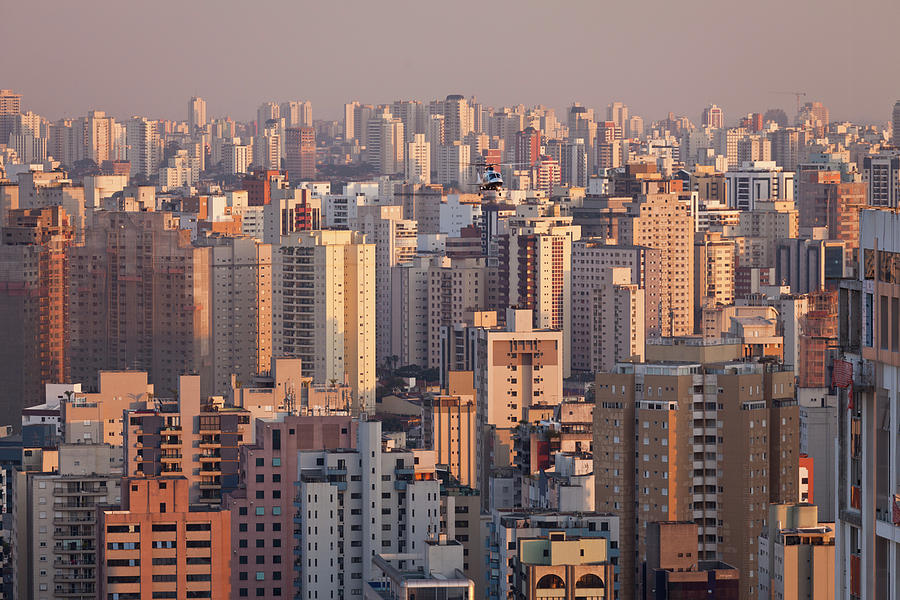 Brazil - Sao Paulo City At Dusk By Christopher Pillitz