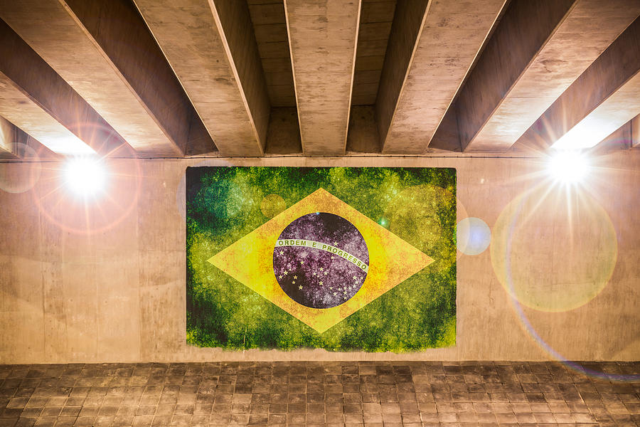 Brazilian Flag Photograph by Semmick Photo