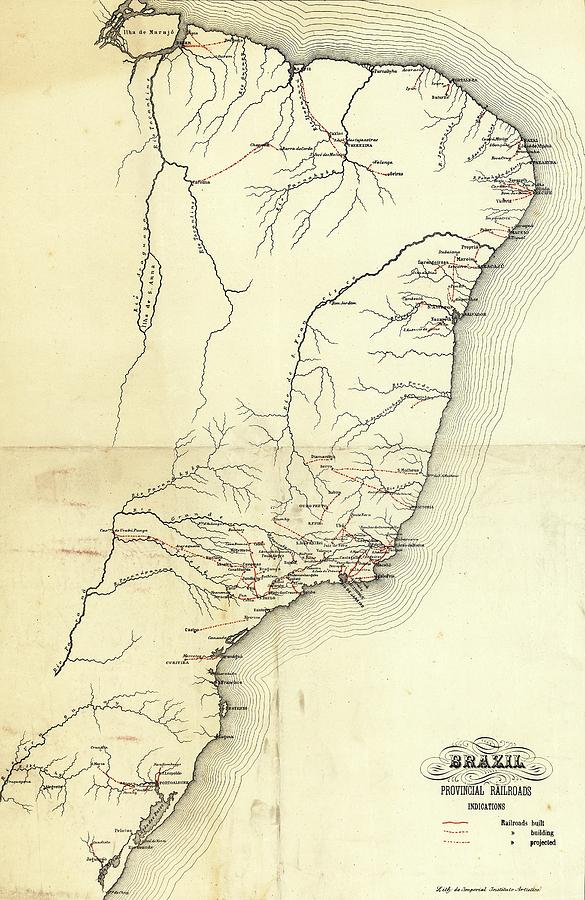 Brazils Provincial Railways Photograph by Library Of Congress, Geography And Map Division