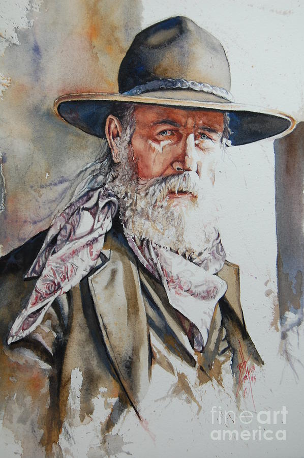 Cowboy Painting - Brazos by Bob Graham