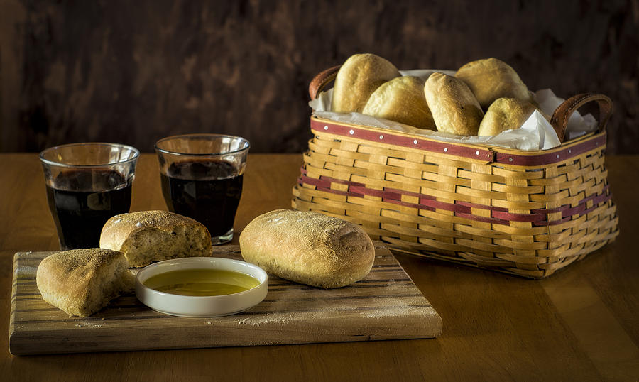 Bread and Wine Photograph by Wayne Meyer