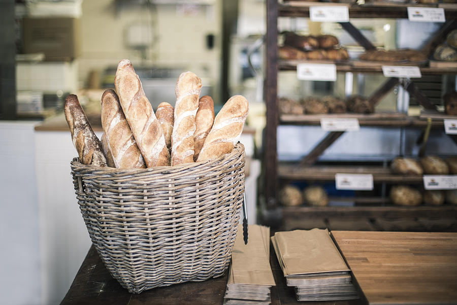 Bread Baguette In A Bakery Photograph by Linda Raymond