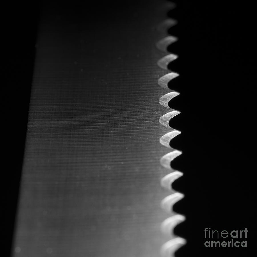 Bread Knife - Black and White Photograph by Art Whitton