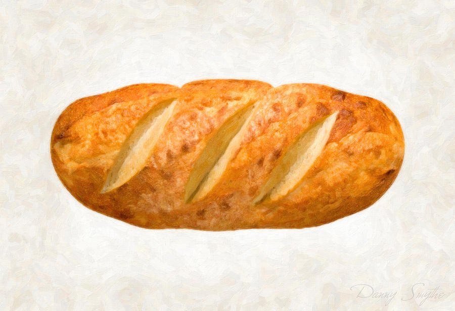 Bread Painting - Bread Loaf  by Danny Smythe