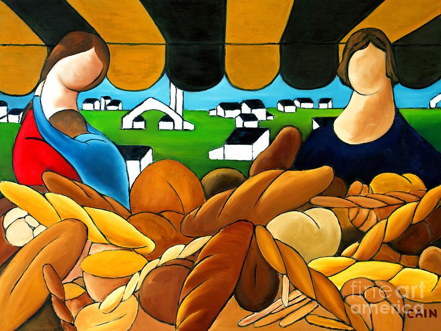 Bread Painting by William Cain
