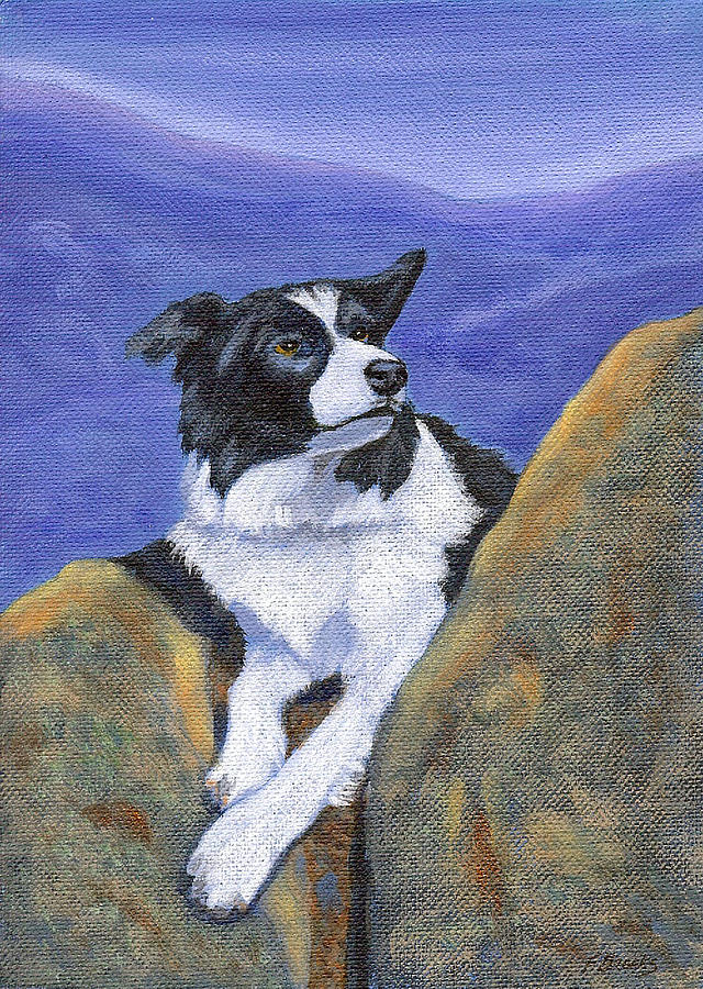 Mountain Painting - Breagh Lass by Fran Brooks