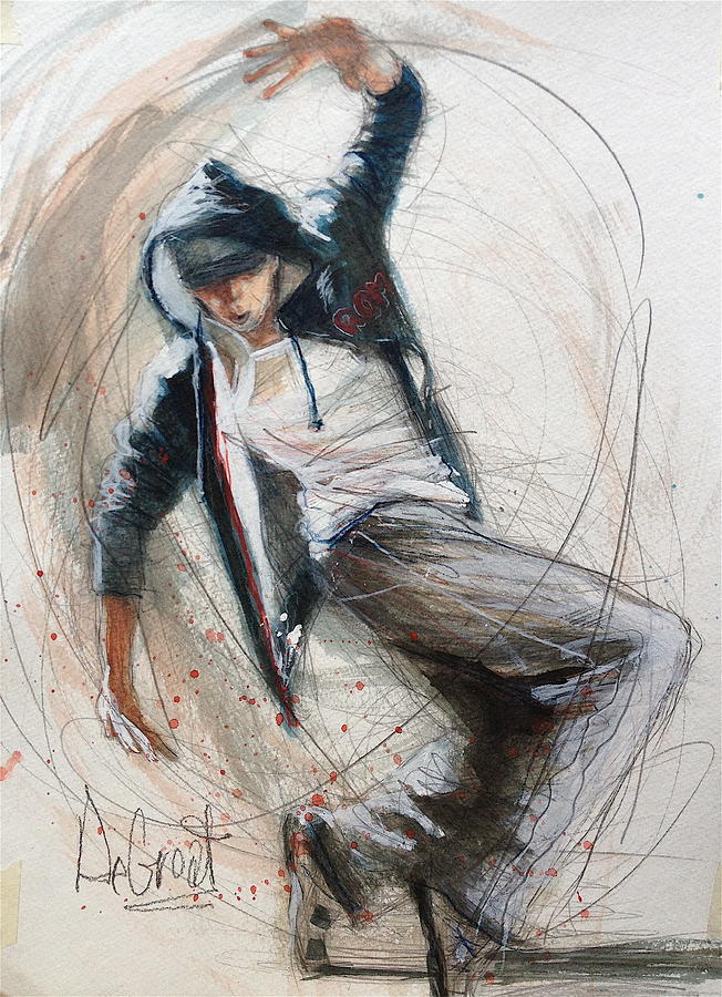 Break Dancer1 Painting by Gregory DeGroat