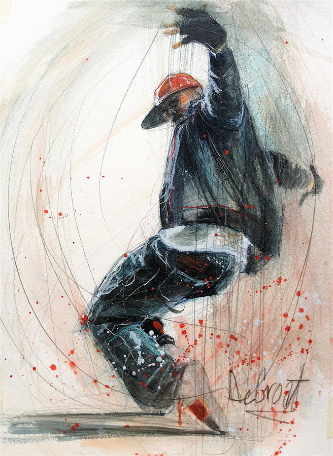 Break Dancer2 Painting by Gregory DeGroat