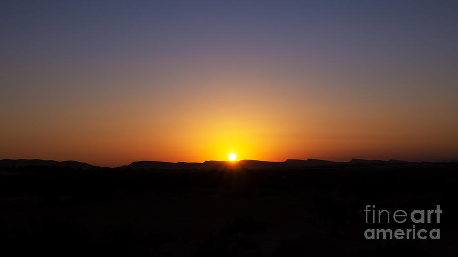 Break of dawn in the salty desert Photograph by Daniel Heine