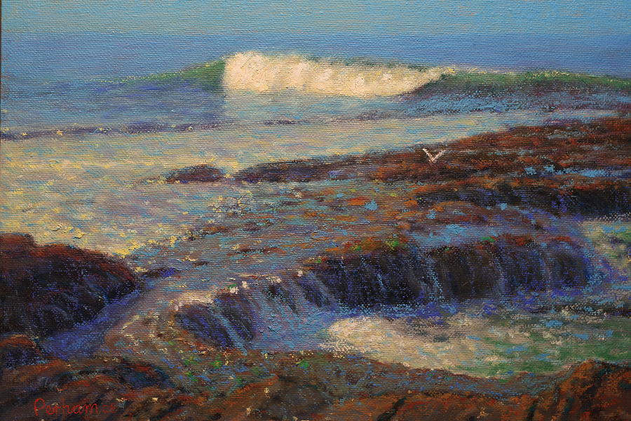 Impressionist Painting - Breaker by Terry Perham Impressionist Painting - Breaker by Terry Perham