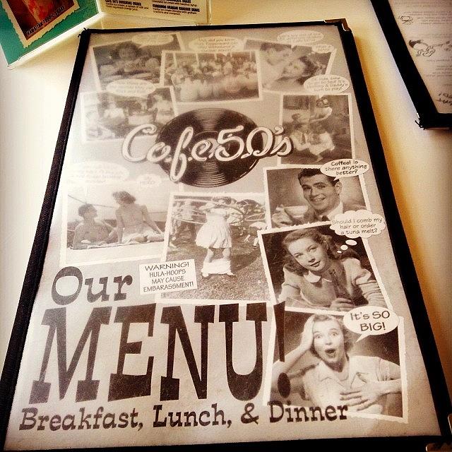 Breakfast Photograph - Breakfast Con Los Padres.
#cafe50s by David S Chang