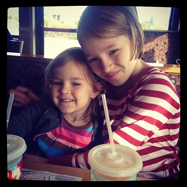 Breakfast Date With Daddy! (emme Is Big Photograph by Melissa Pennington