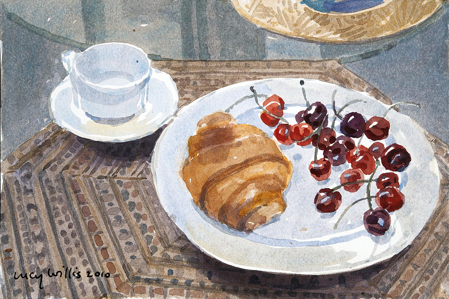 Still Life Painting - Breakfast In Syria by Lucy Willis