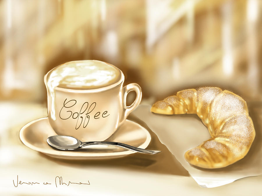 Breakfast Painting by Veronica Minozzi