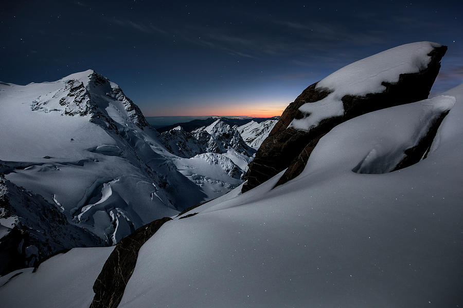 Mountain Photograph - Breaking Dawn by Yan Zhang
