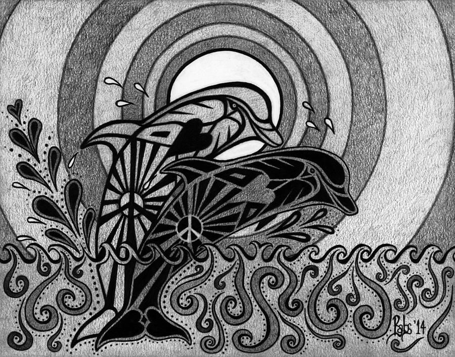 Breaking Free Drawing by Barb Cote Breaking Free Drawing by Barb Cote