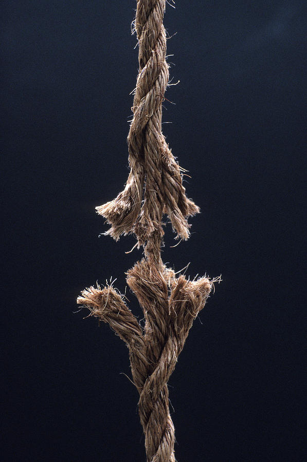 Blade Cutting Rope Photograph by Ron Koeberer - Pixels