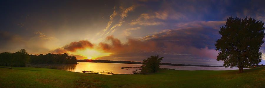 Breaking Sunrise Panorama Photograph