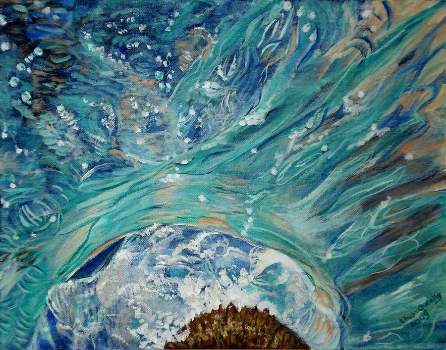 Breaking Through Painting by Linda Queally
