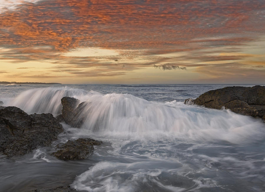 Breaking Wave Playa Langosta Costa Rica Photograph by Tim Fitzharris