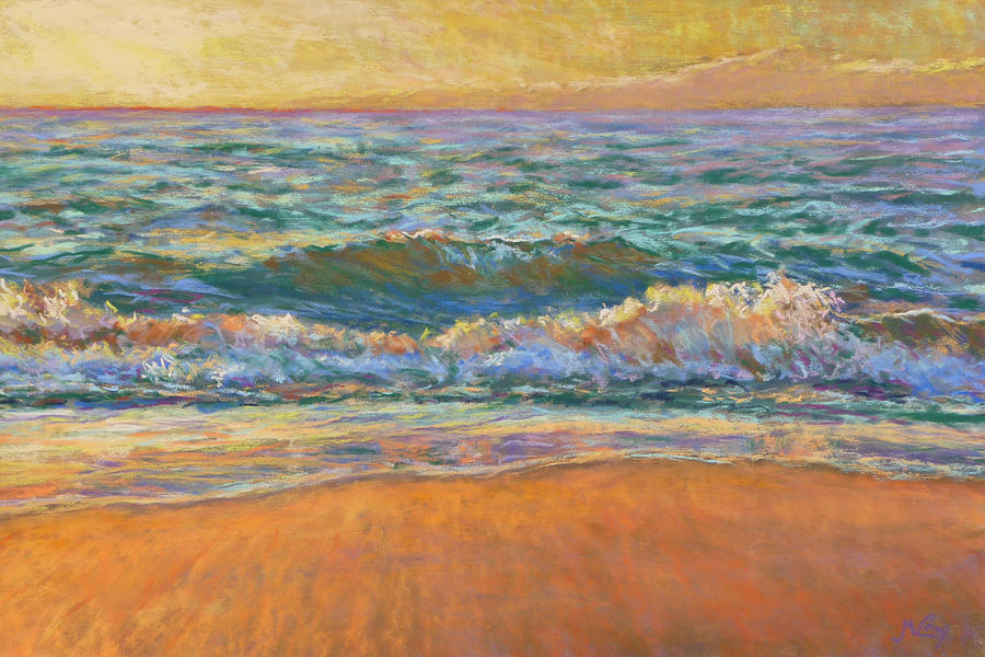 Impressionism Painting - Breaking Waves by Michael Camp