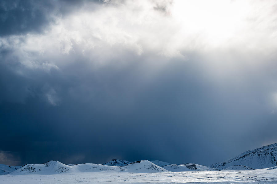 Breakthrough - Iceland Snow Photograph Photograph by Duane Miller