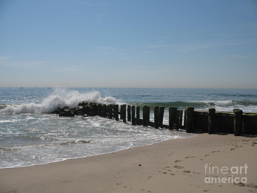 Breakwater At New Jersey Shore Photograph by Christiane Schulze Art And Photography
