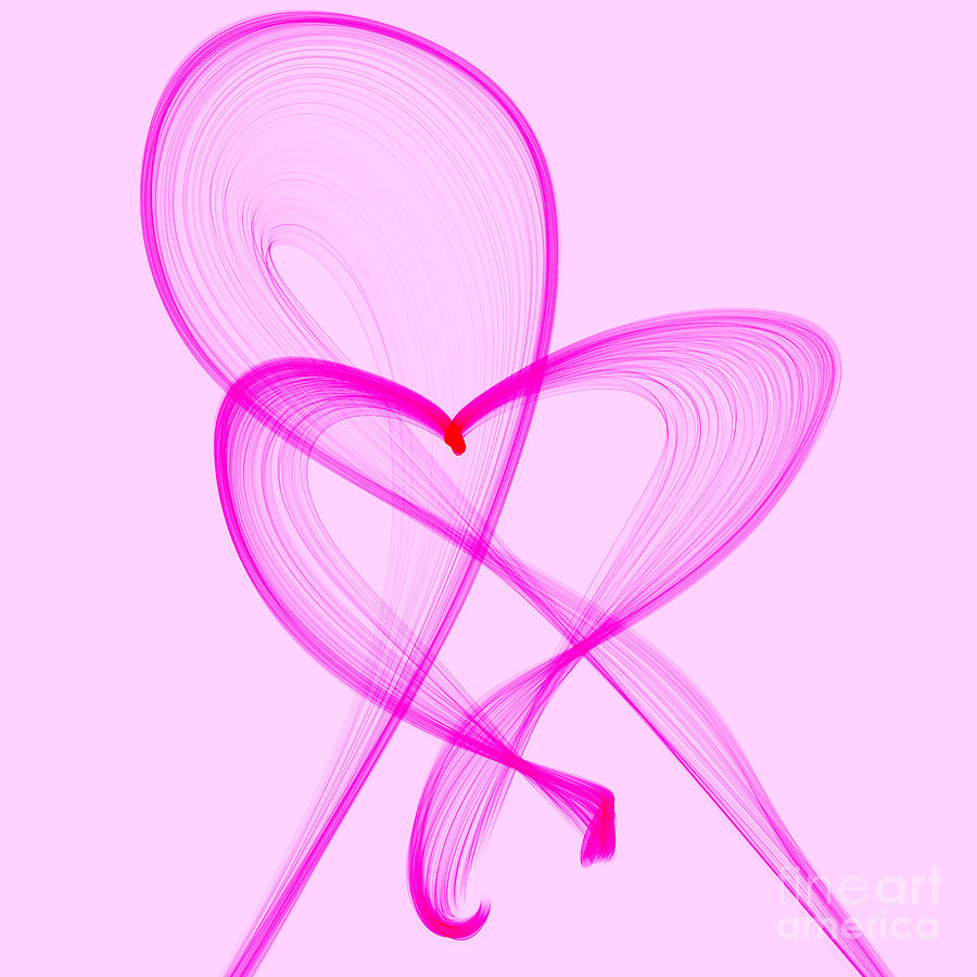 Breast Cancer Awareness . Love Digital Art by Renee Trenholm