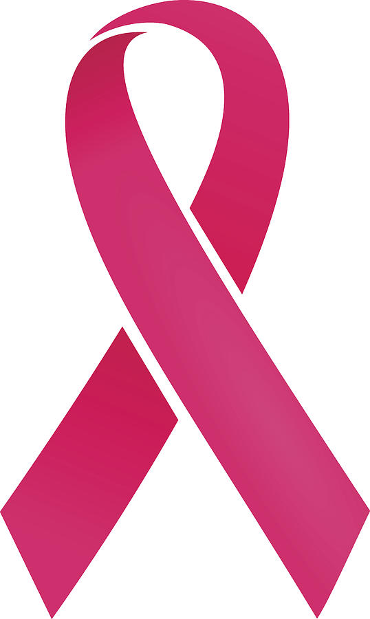 Breast cancer awareness ribbon Drawing by Amtitus