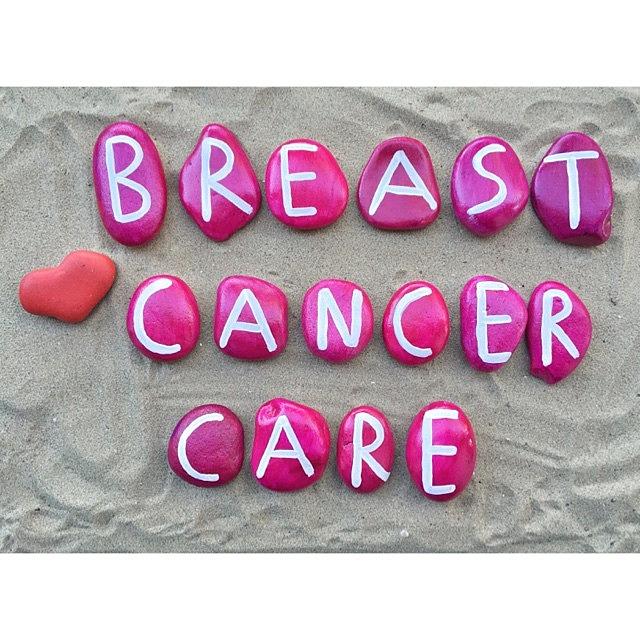Inspirational Photograph - Breast Cancer Care On Pink Colored by Adriano La Naia