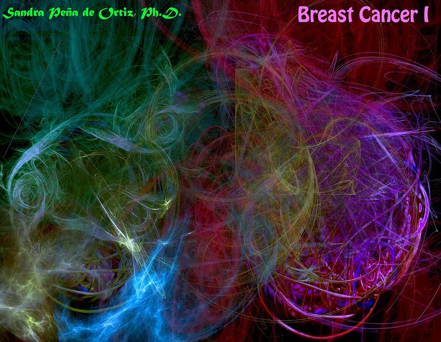 Abstract Photograph - Breast Cancer I by Sandra Pena de Ortiz