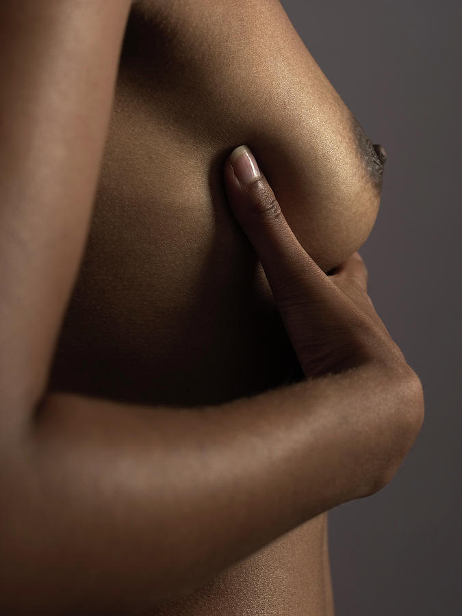 Nude Photograph - Breast Self-examination by Kate Jacobs/science Photo Library