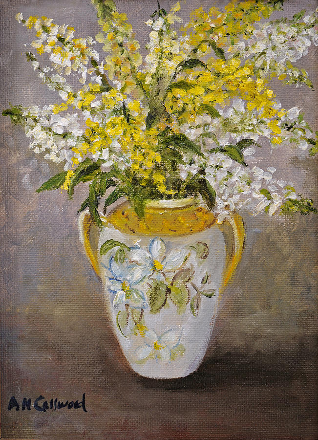 Flower Painting - Breath of Spring by Aurelia Nieves-Callwood