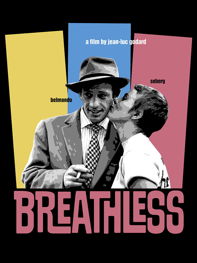 Breathless Movie Poster Digital Art by Douglas Simonson