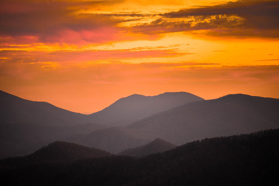 Breathtaking Blue Ridge Sunset 3 Photograph by Serge Skiba