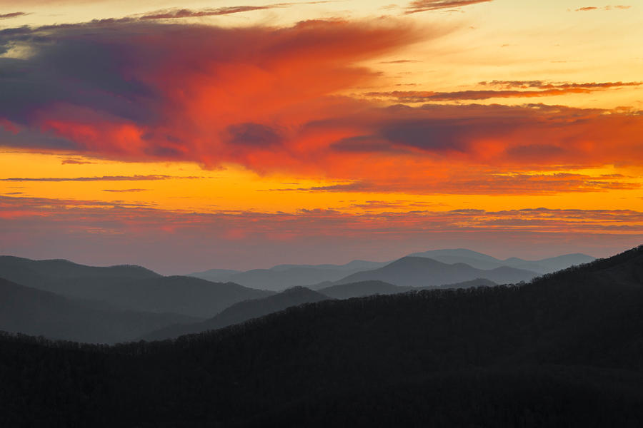 Breathtaking Blue Ridge Sunset Photograph by Serge Skiba