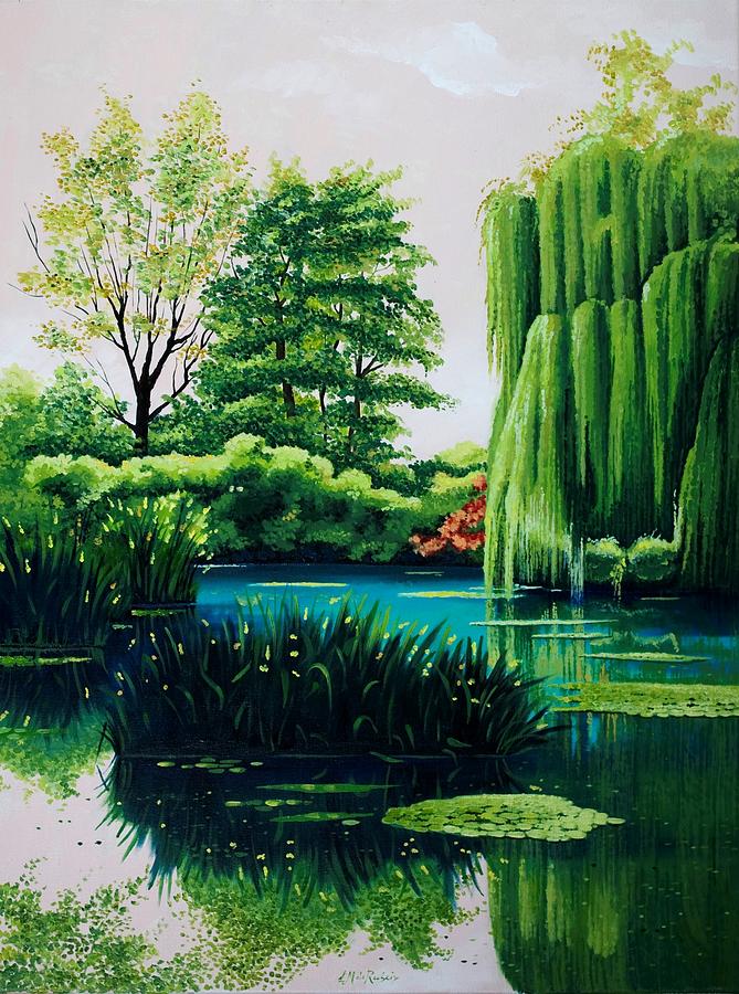 Tree Painting - Breathtaking swamp by Luigi Maria De Rubeis