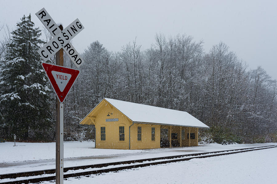 Brecksville Station Snowfall Photograph by Clint Buhler