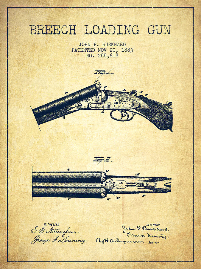 Кристофер ган. Loaded. 65. Постер картина ружье. M-190 gun.