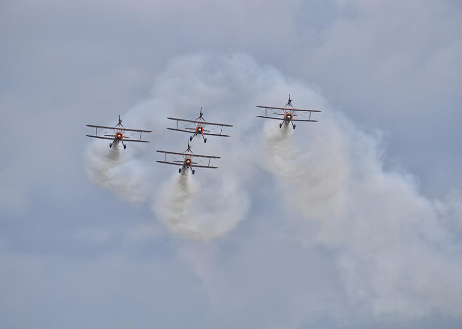 Breitling wingwalkers Photograph by Shirley Mitchell