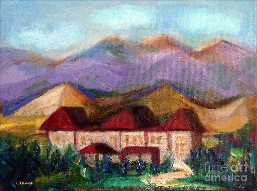 Bretton Woods NH Painting by Karen Francis