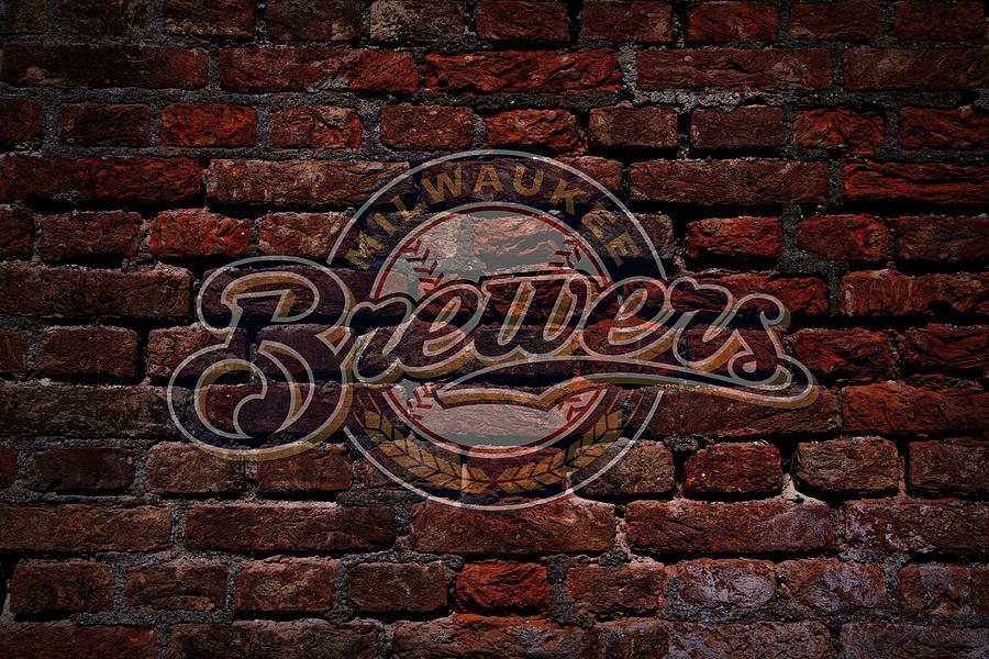 Brewers Baseball Graffiti on Brick  Photograph by Movie Poster Prints