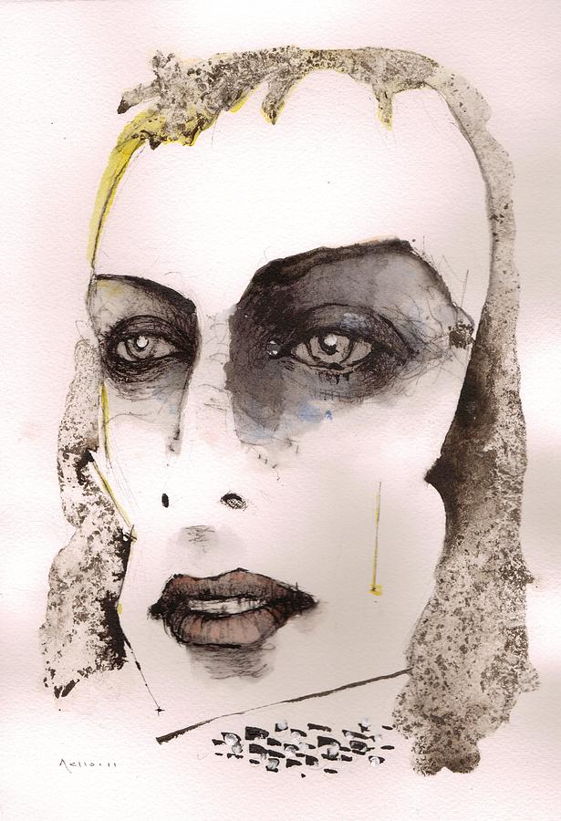 Portrait Painting - Brian Eno by Mark M  Mellon