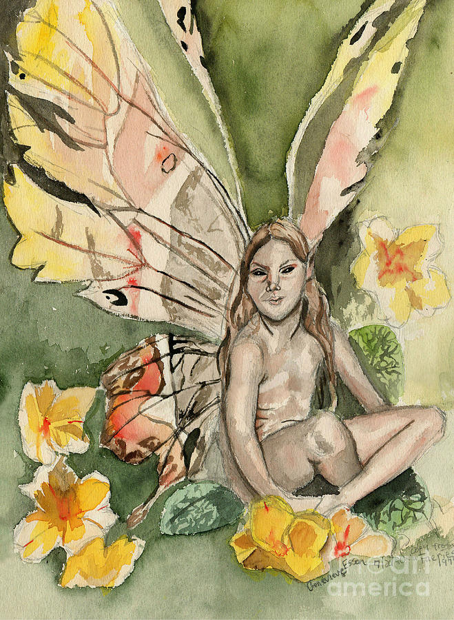 Fairy Painting - Brian Froud Faerie by Genevieve Esson