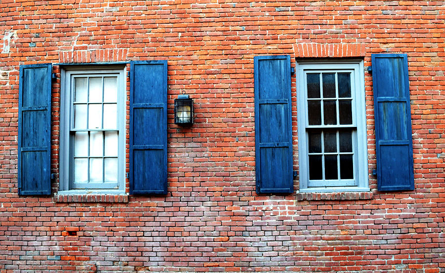 Brick And Shutters Photograph by Holly Blunkall