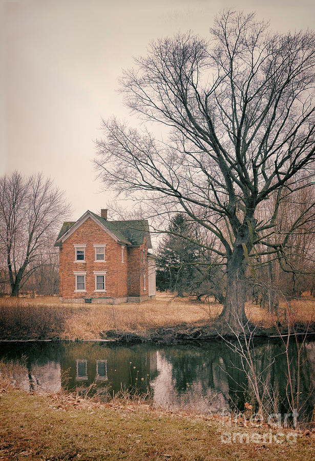 Brick House Reflected Photograph by Jill Battaglia