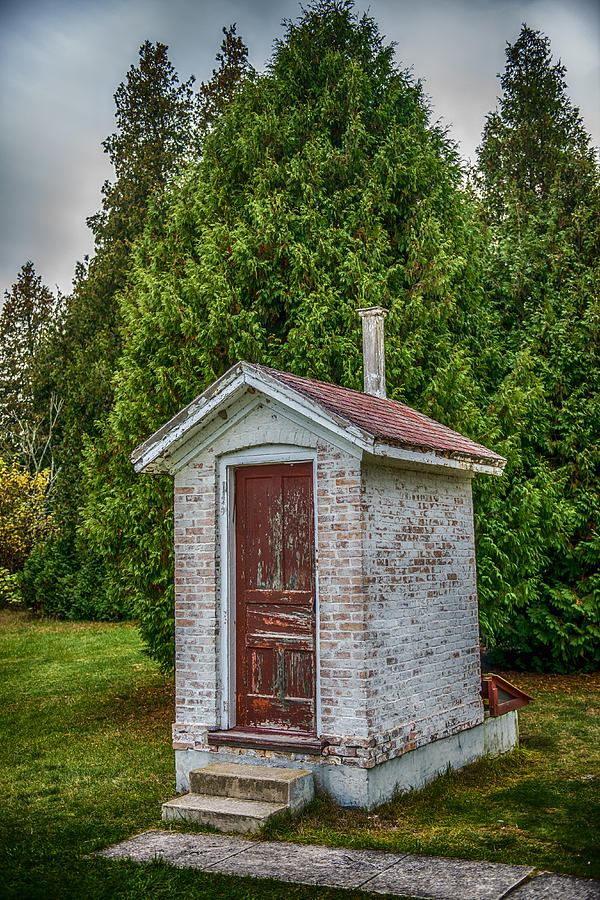Architecture Photograph - Brick Outhouse by Paul Freidlund