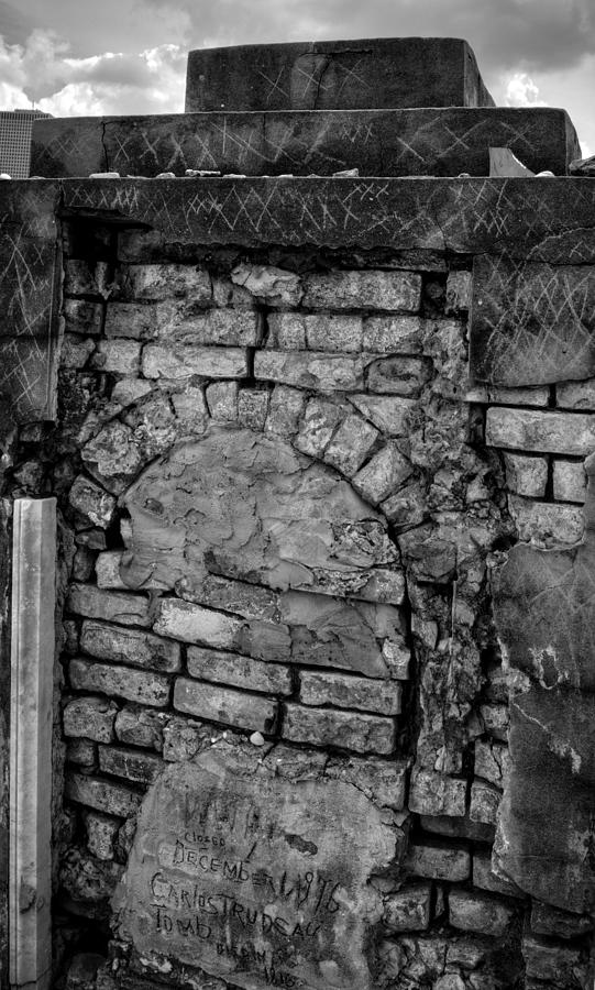 Brick Oven Grave in Black and White Photograph by Greg and Chrystal Mimbs